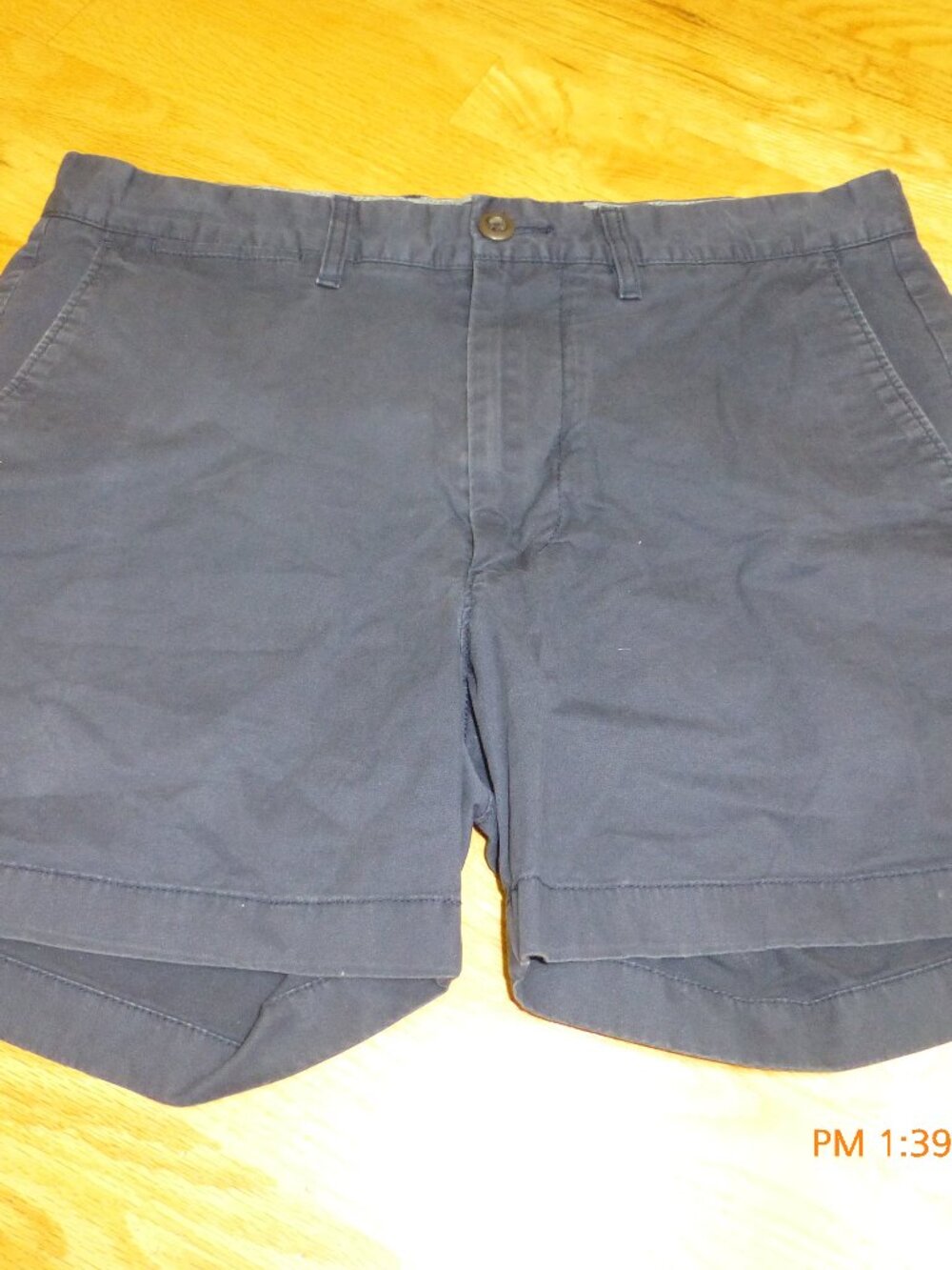 J Crew Navy Chino Shorts Waist 31 Inches 5 Inch Inseam